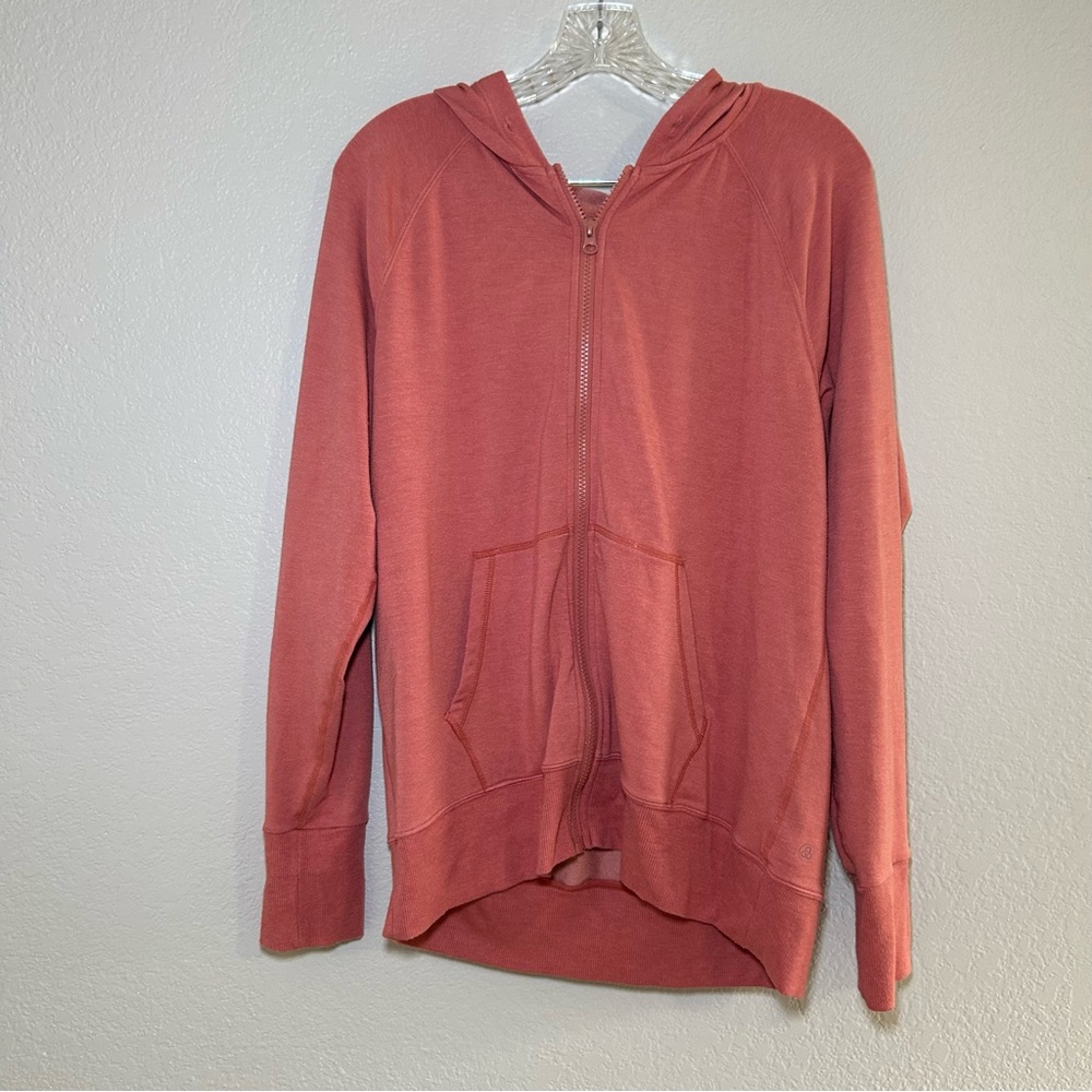 Zella Women's Coral Zip-Up Hoodie XL Athleisure bold lounge casual workout gym